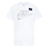 Camiseta Nike Club+ Futura Menino Branco