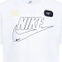 Camiseta Nike Club+ Futura Menino Branco