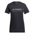 Camiseta caminhadas adidas Mt Log Tech Mulher Preto