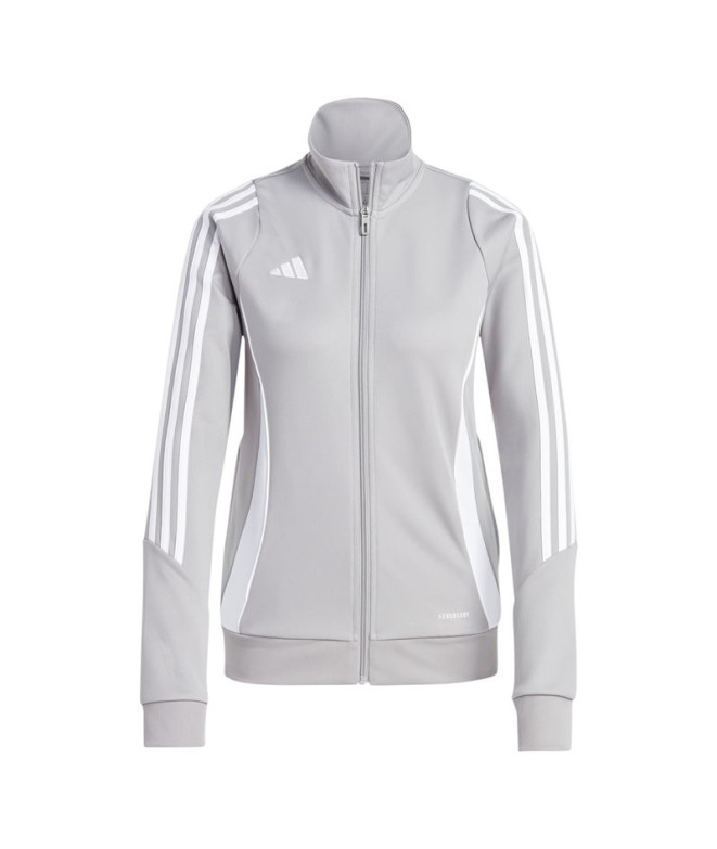 Casaco de Futebol adidas Tiro24 Mulher Cinzento