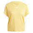 Camiseta de Fitness adidas Essentials Tr-Es 3S Mulher Amarelo