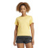 Camiseta de Fitness adidas Essentials Tr-Es 3S Mulher Amarelo