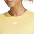 Camiseta de Fitness adidas Essentials Tr-Es 3S Mulher Amarelo