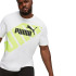 Camiseta Puma POWER Graphic Branco Amarelo Homem