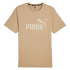 Camiseta Puma Essentials Logo Bege Homem