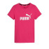 Camiseta Infantil Puma Essentials Fúcsia