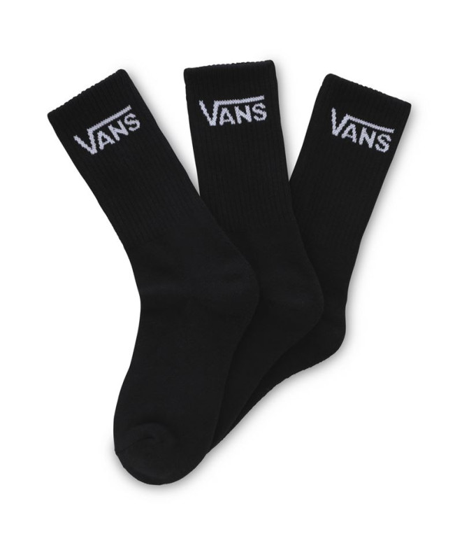 Meias Vans Crew Infantil Preto