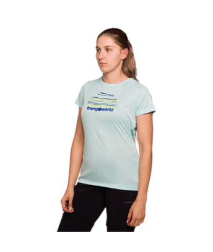 Camiseta de Montanha Trangoworld Sihl Mulher Água verde