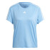 Camiseta adidas Essentials Training-Essentials 3Bands Mulher Azul