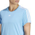 Camiseta adidas Essentials Training-Essentials 3Bands Mulher Azul