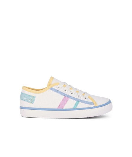 Sapatilhas Geox Gisli Menina Branco/Amarelo