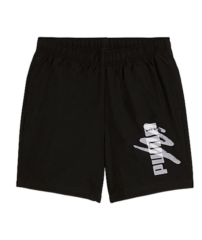 Calça Puma ESS+ AB Woven Preto Infantil