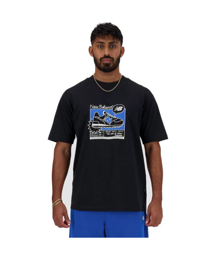 Camiseta New Balance Homem Sport Essentials Ad Preto