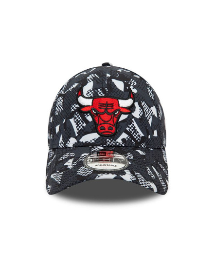 Boné New Era Impressão sazonal 9FORTY Chicago Bulls NBA...