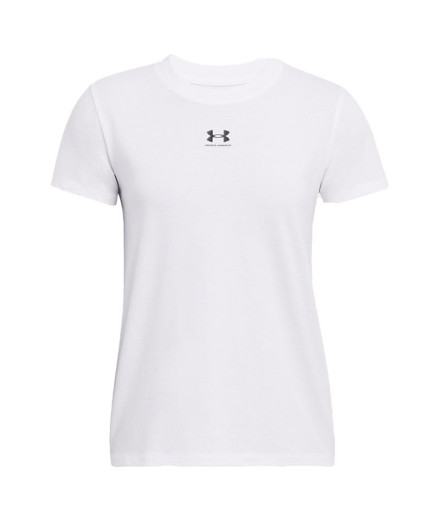 Camiseta Fitness Under Armour Mulher do Campus Core White