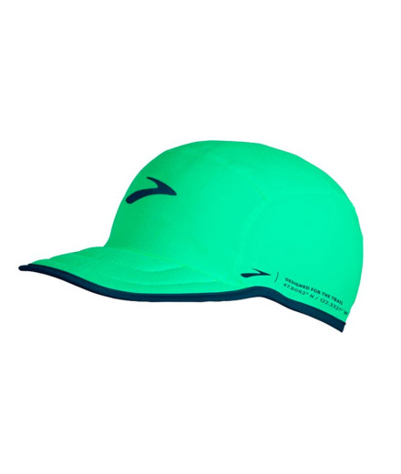 Boné de runnning Brooks Leve e embalável Verde