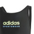 Fato de banho por Natação adidas Sportswear Uback Infantil Preto