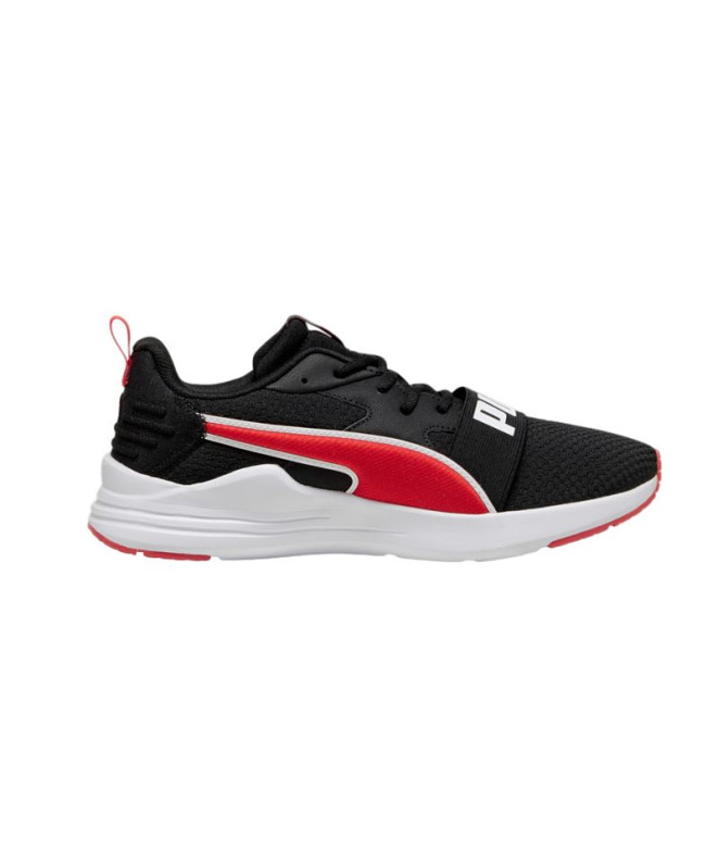 Sapatilhas Puma Wired Run Pure Black Red Homem