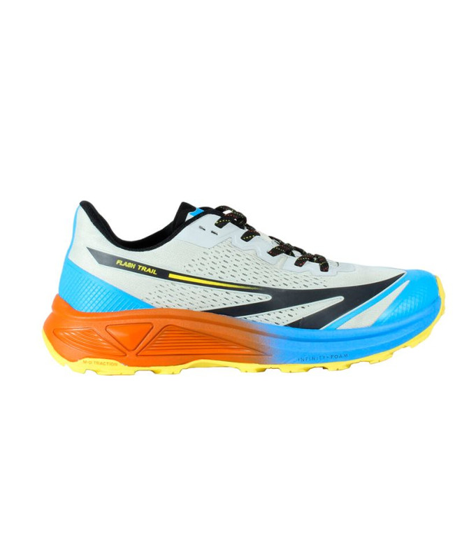 Sapatilhas de Trail Hi-Tec Flash Homem Cinzento