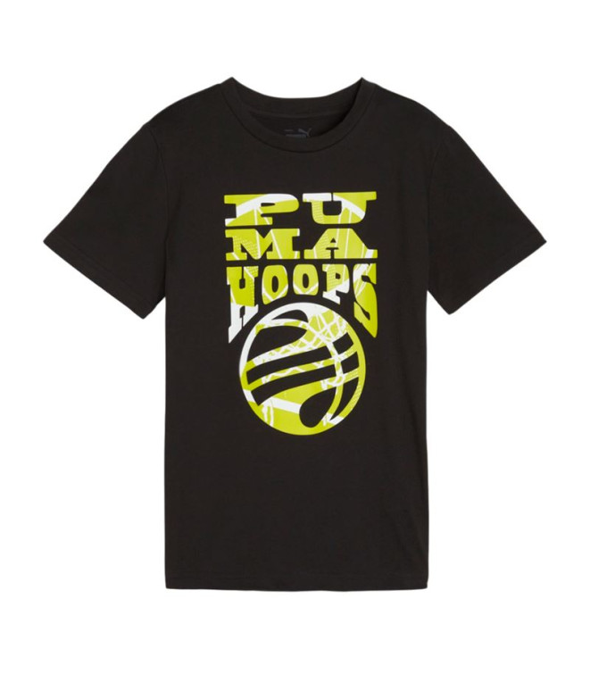 Camiseta Infantil Puma Basketball Blueprint Preto