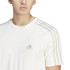 Camiseta adidas Essentials 3-Stripes Homem Branco