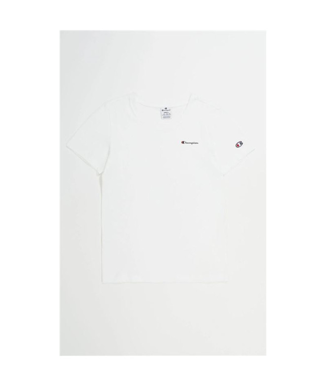 Camiseta Champion Gola redonda Mulher Branco
