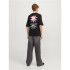 Camiseta Infantil Jack And Jones Tampa Back Preto