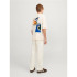 Camiseta Infantil Jack And Jones Tampa Back Bege