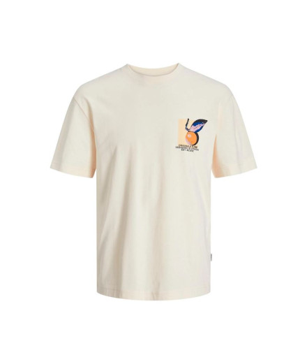 Camiseta Infantil Jack And Jones Tampa Back Branco