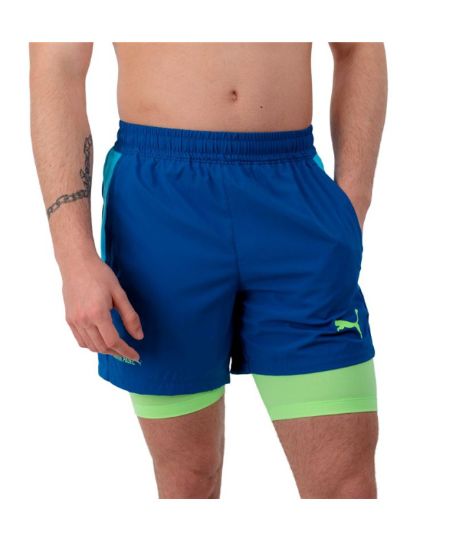 Calça Pádel por Puma Individual TeamGOAL Azul...