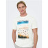 Camiseta Only & Sons Onskolton Reg Beach Branco Homem