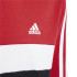 Moletom adidas camisola com capuz 3Bandas Tib Fleece Infantil Vermelho