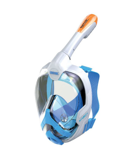 Máscara Seac Granfacial Magica Sport/Az Branco/Laranja
