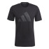 Camiseta de Fitness adidas Essentials Tr-Es Feelready Logo Homem Preto