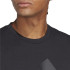 Camiseta de Fitness adidas Essentials Tr-Es Feelready Logo Homem Preto