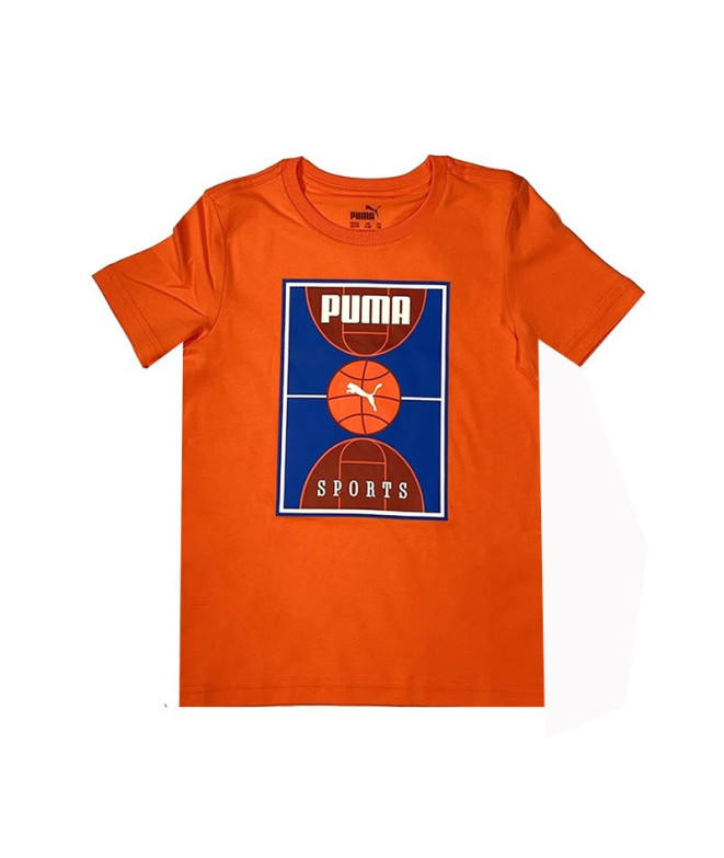 Camiseta Infantil Puma Bppo Basket Blank Ba...
