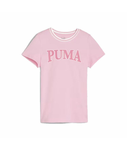 Camiseta Infantil Puma Squad Rosa