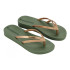 Chinelos Ipanema Bossa Soft V Mulher Verde/Dourado