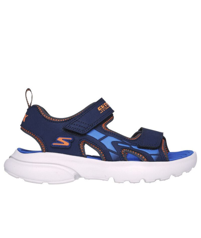 Sandálias Skechers Razor Splash - Aqua Menino Navy