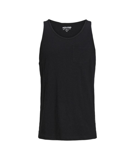 Camiseta Homem Jack And Jones Tampa Slub Preto