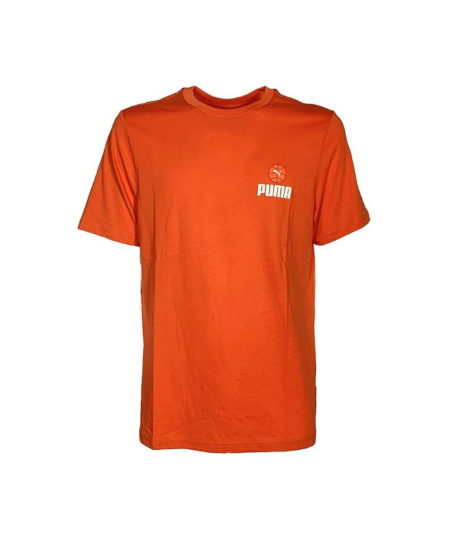 Camiseta Homem Puma Chilli Powder Laranja