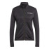 Casaco por Montanha adidas Terrex Multi Light Fleece Mulher Preto