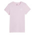 Camiseta Puma Essentials + Bordado Lilás Mulher