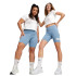 Malhas Puma Essentials 7" Azul Mulher