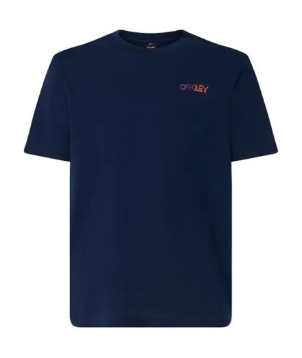 Camiseta Oakley Fingerprint B1B Azul-marinho Homem