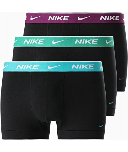 Cuecas Nike Homem Baú 3Pk Preto/Verde
