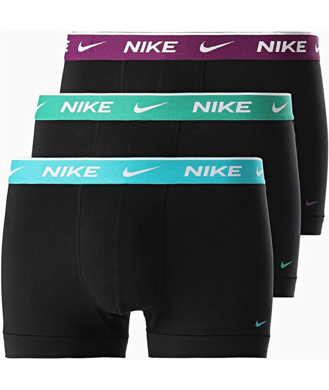 Cuecas Nike Homem Baú 3Pk Preto/Verde