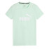 Camiseta Puma Essentials Logo Verde Mulher