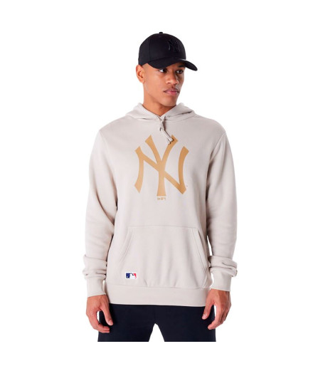 Moletom New Era MLB Regular New York Yankees Bege claro...
