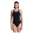 Fato de banho de Natação Arena Refletor Mulher Preto/azul